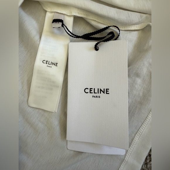 NWT Authentic CELINE Loose T-SHIRT in Cotton Jersey - Picture 5 of 6
